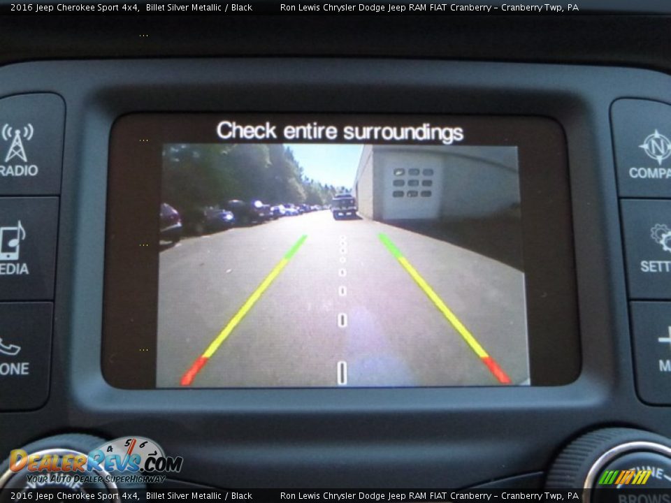 2016 Jeep Cherokee Sport 4x4 Billet Silver Metallic / Black Photo #16