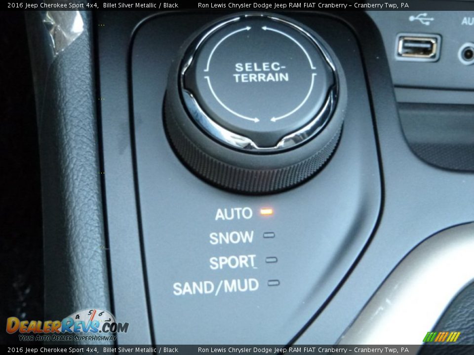 2016 Jeep Cherokee Sport 4x4 Billet Silver Metallic / Black Photo #18