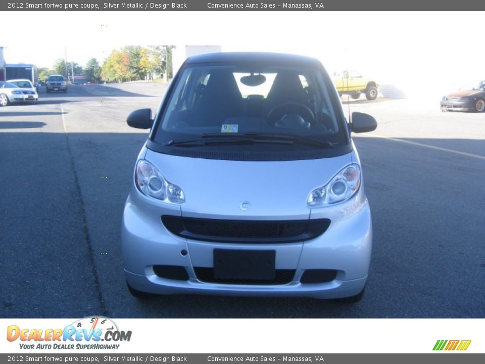 2012 Smart fortwo pure coupe Silver Metallic / Design Black Photo #2