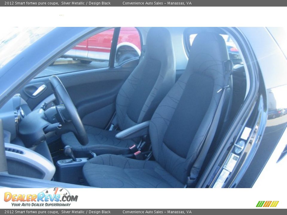 2012 Smart fortwo pure coupe Silver Metallic / Design Black Photo #5