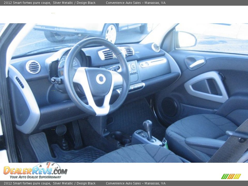 2012 Smart fortwo pure coupe Silver Metallic / Design Black Photo #6