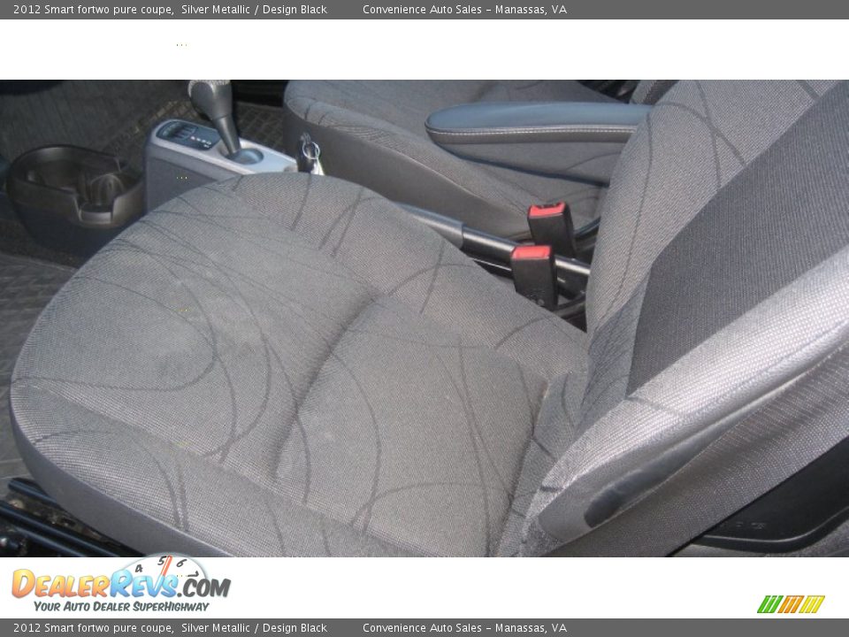 2012 Smart fortwo pure coupe Silver Metallic / Design Black Photo #7