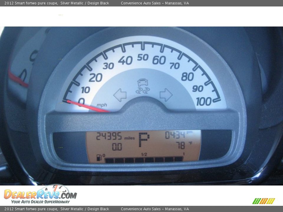 2012 Smart fortwo pure coupe Silver Metallic / Design Black Photo #8