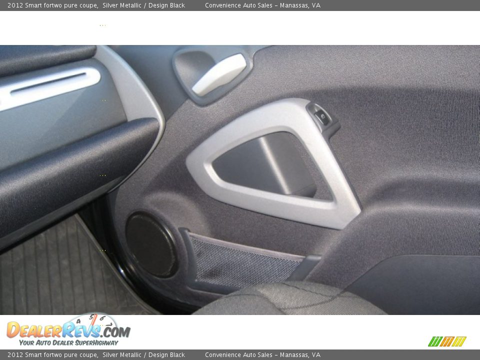 2012 Smart fortwo pure coupe Silver Metallic / Design Black Photo #14