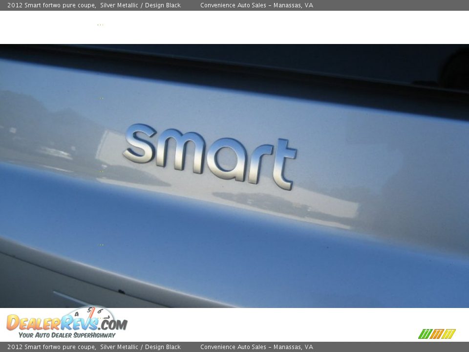 2012 Smart fortwo pure coupe Silver Metallic / Design Black Photo #26