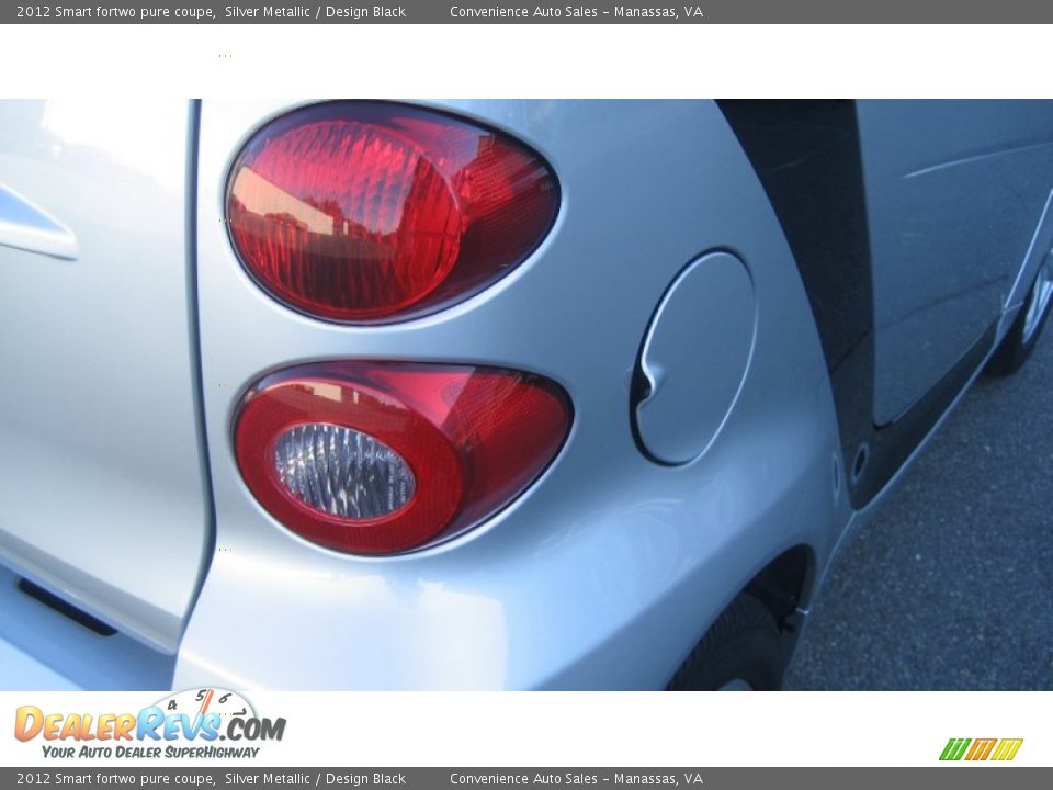 2012 Smart fortwo pure coupe Silver Metallic / Design Black Photo #27