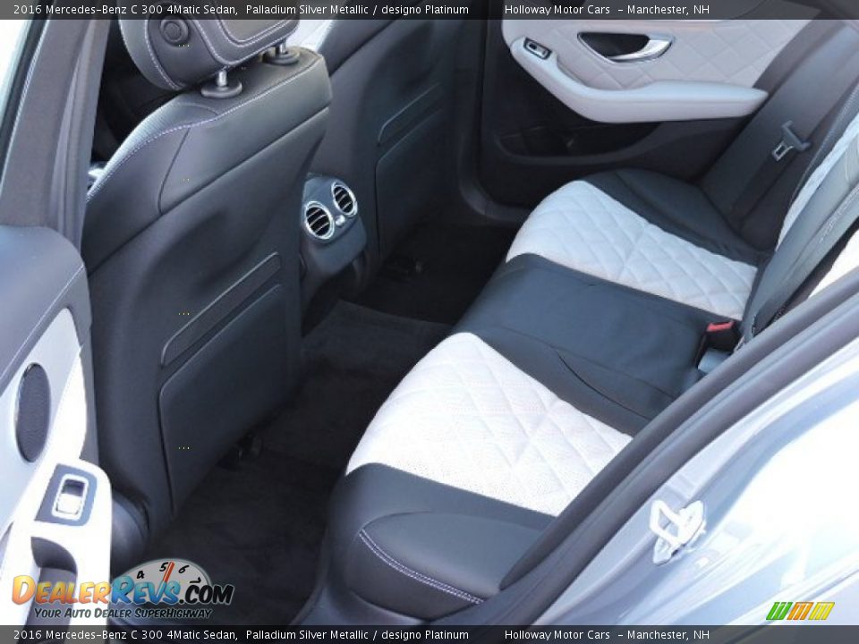 Rear Seat of 2016 Mercedes-Benz C 300 4Matic Sedan Photo #9
