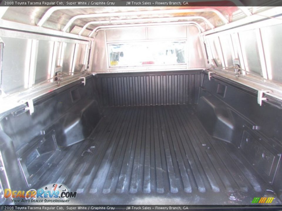2008 Toyota Tacoma Regular Cab Super White / Graphite Gray Photo #12