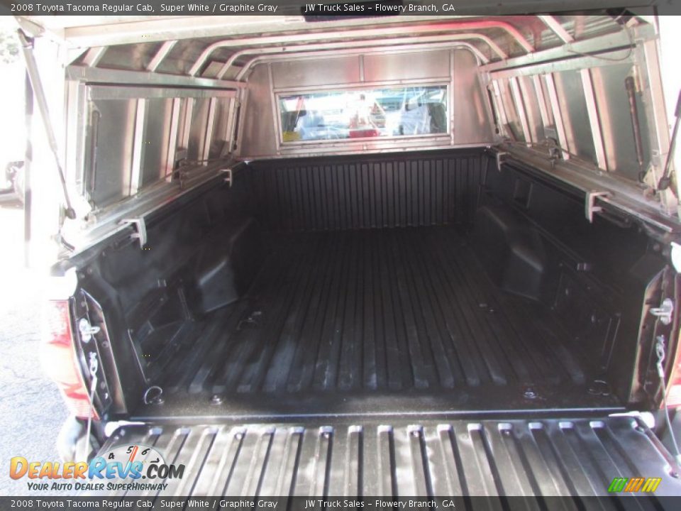 2008 Toyota Tacoma Regular Cab Super White / Graphite Gray Photo #13