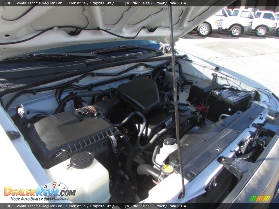 2008 Toyota Tacoma Regular Cab Super White / Graphite Gray Photo #21