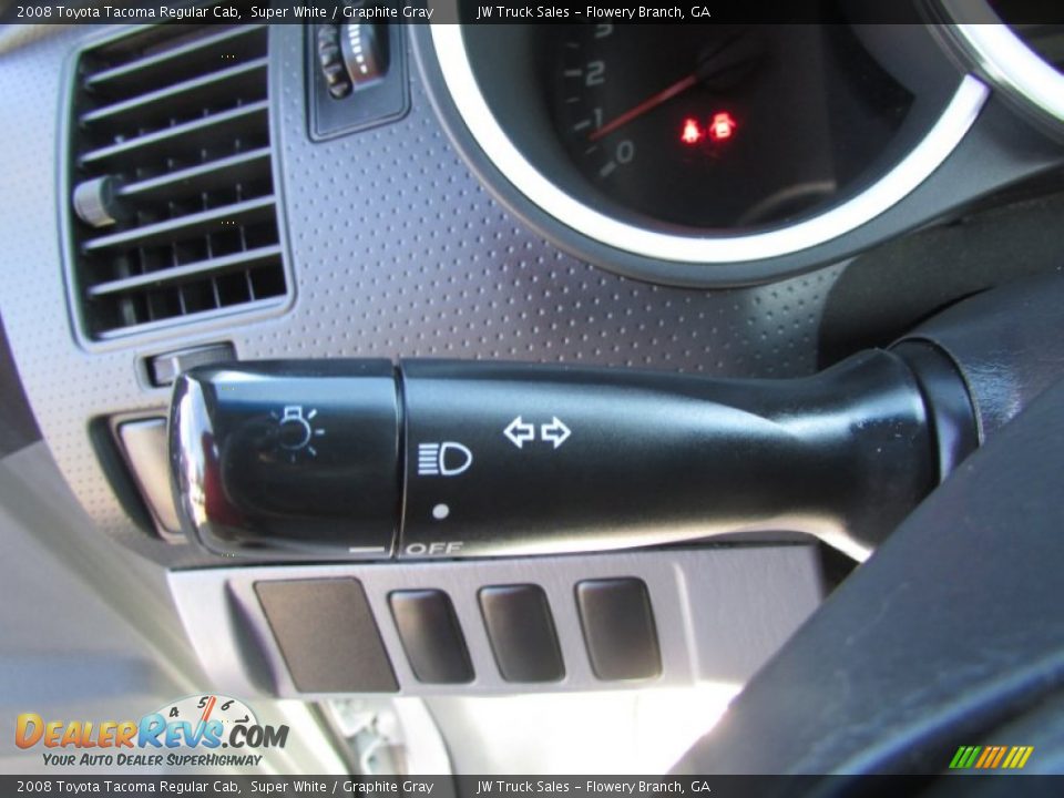 2008 Toyota Tacoma Regular Cab Super White / Graphite Gray Photo #33