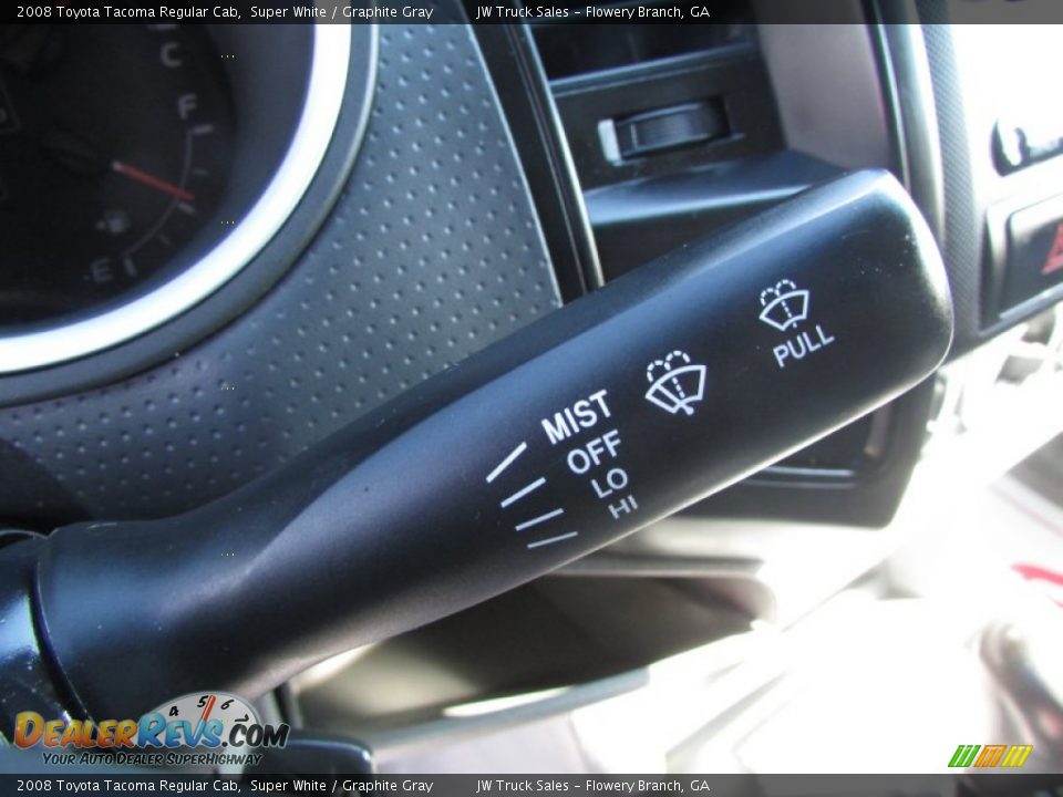2008 Toyota Tacoma Regular Cab Super White / Graphite Gray Photo #34