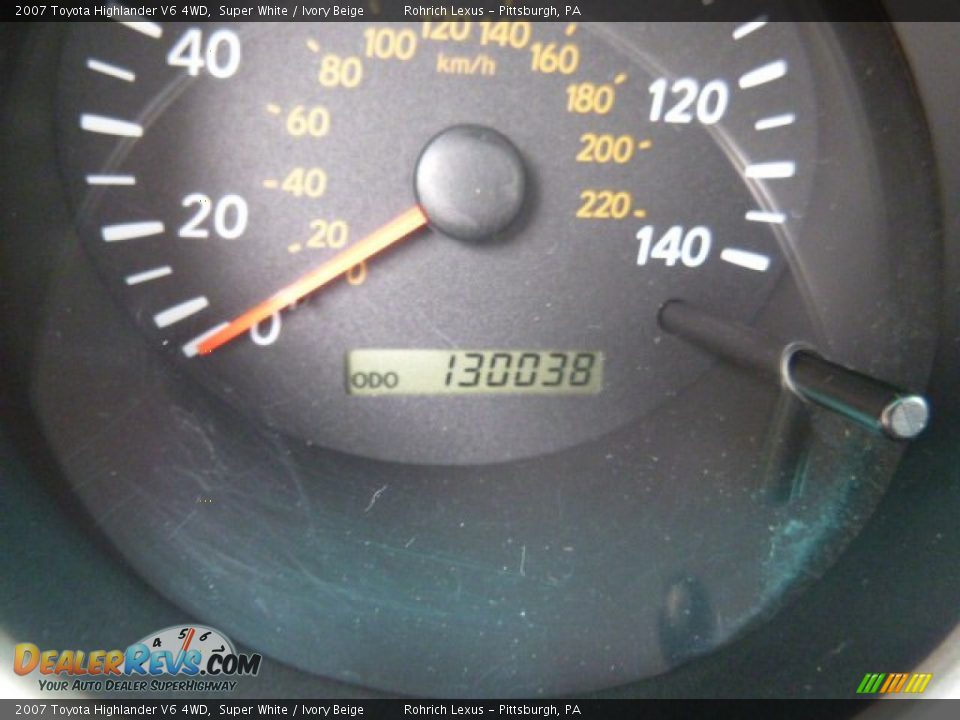2007 Toyota Highlander V6 4WD Super White / Ivory Beige Photo #8