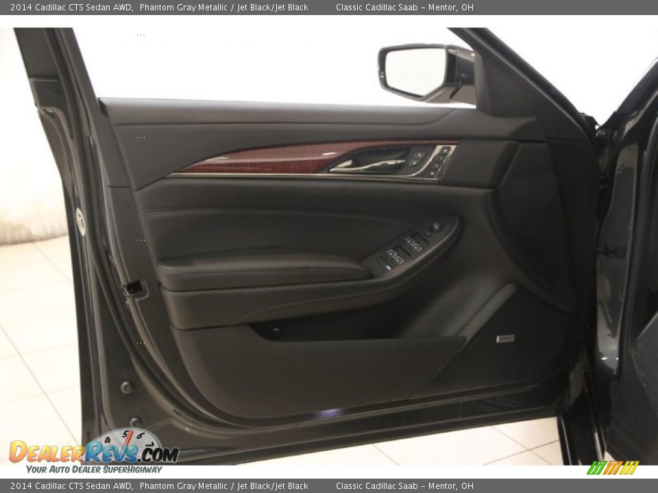 2014 Cadillac CTS Sedan AWD Phantom Gray Metallic / Jet Black/Jet Black Photo #4