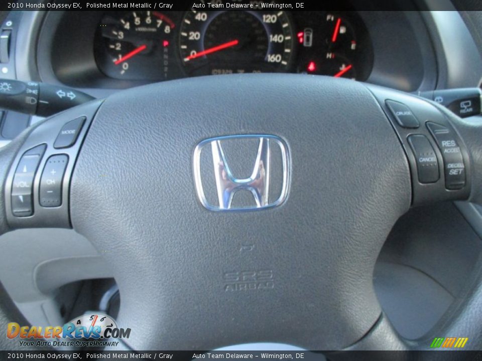 2010 Honda Odyssey EX Polished Metal Metallic / Gray Photo #36
