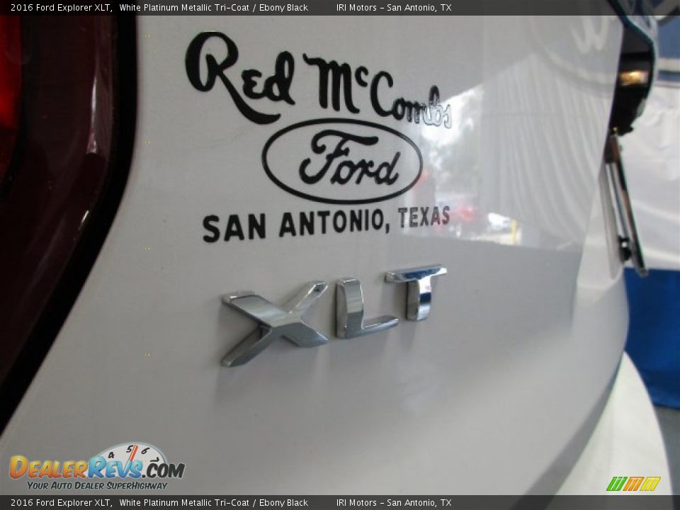 2016 Ford Explorer XLT White Platinum Metallic Tri-Coat / Ebony Black Photo #5