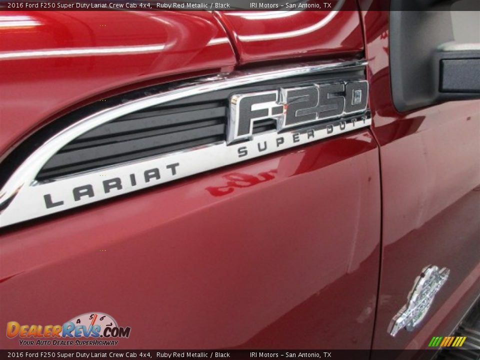2016 Ford F250 Super Duty Lariat Crew Cab 4x4 Ruby Red Metallic / Black Photo #4