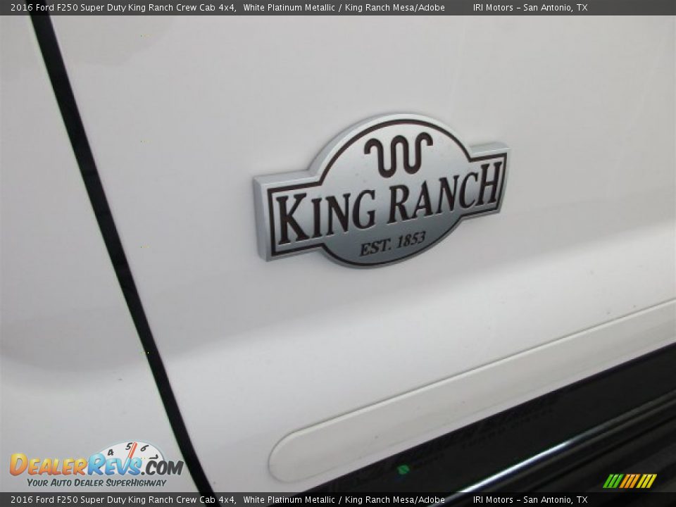 2016 Ford F250 Super Duty King Ranch Crew Cab 4x4 White Platinum Metallic / King Ranch Mesa/Adobe Photo #5