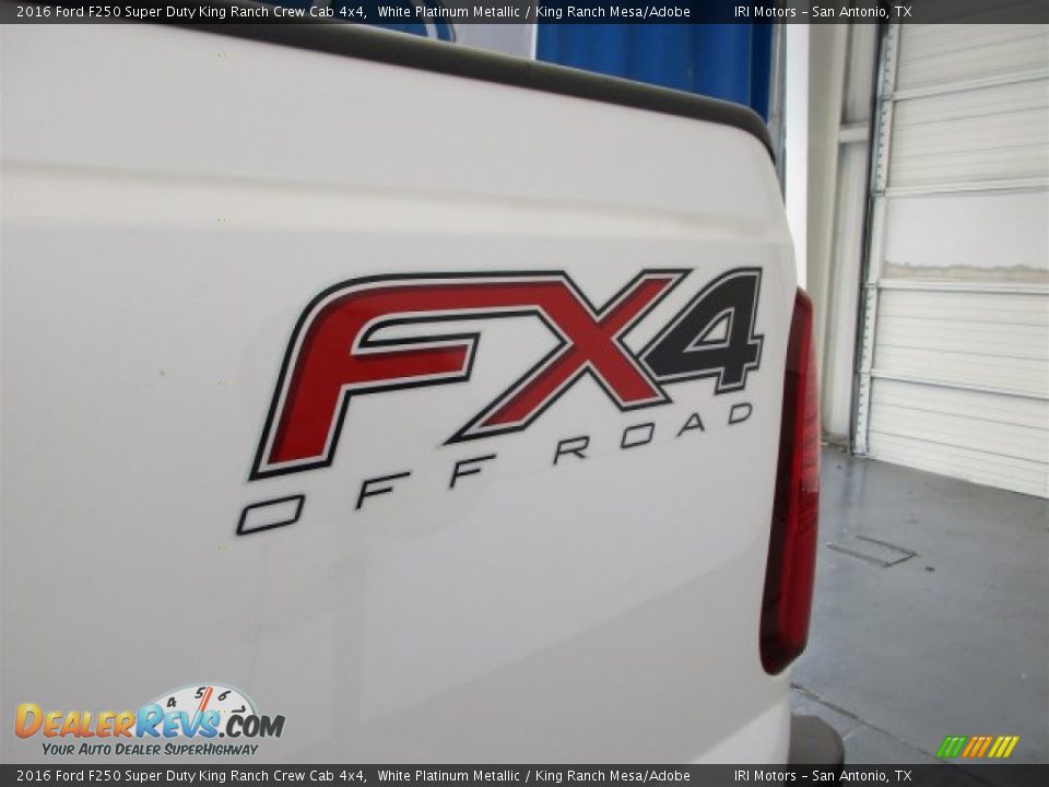 2016 Ford F250 Super Duty King Ranch Crew Cab 4x4 White Platinum Metallic / King Ranch Mesa/Adobe Photo #6
