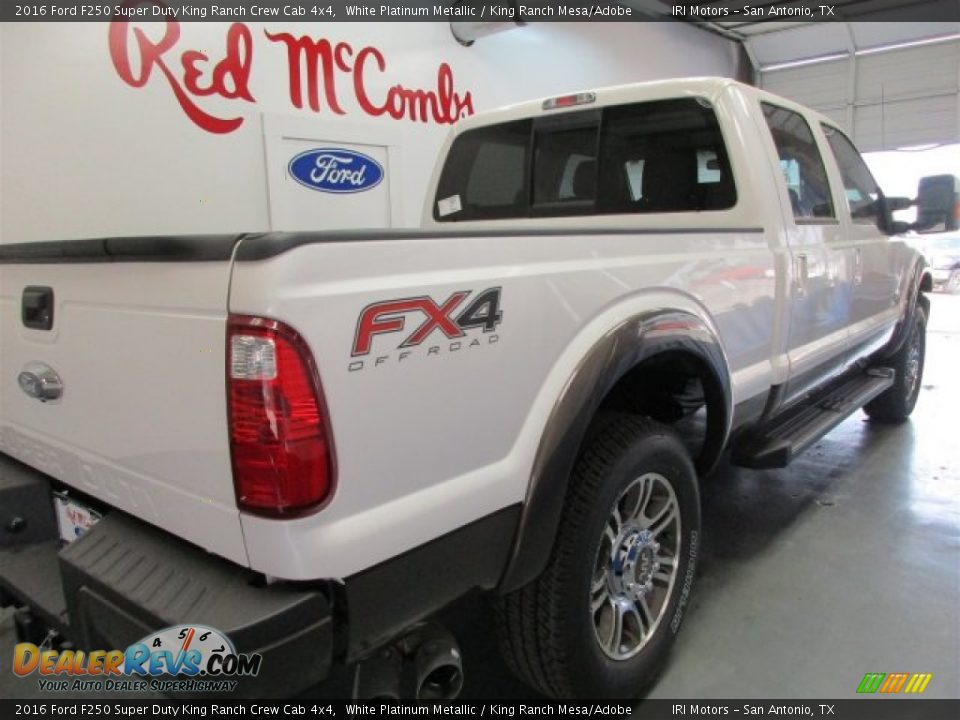 2016 Ford F250 Super Duty King Ranch Crew Cab 4x4 White Platinum Metallic / King Ranch Mesa/Adobe Photo #9