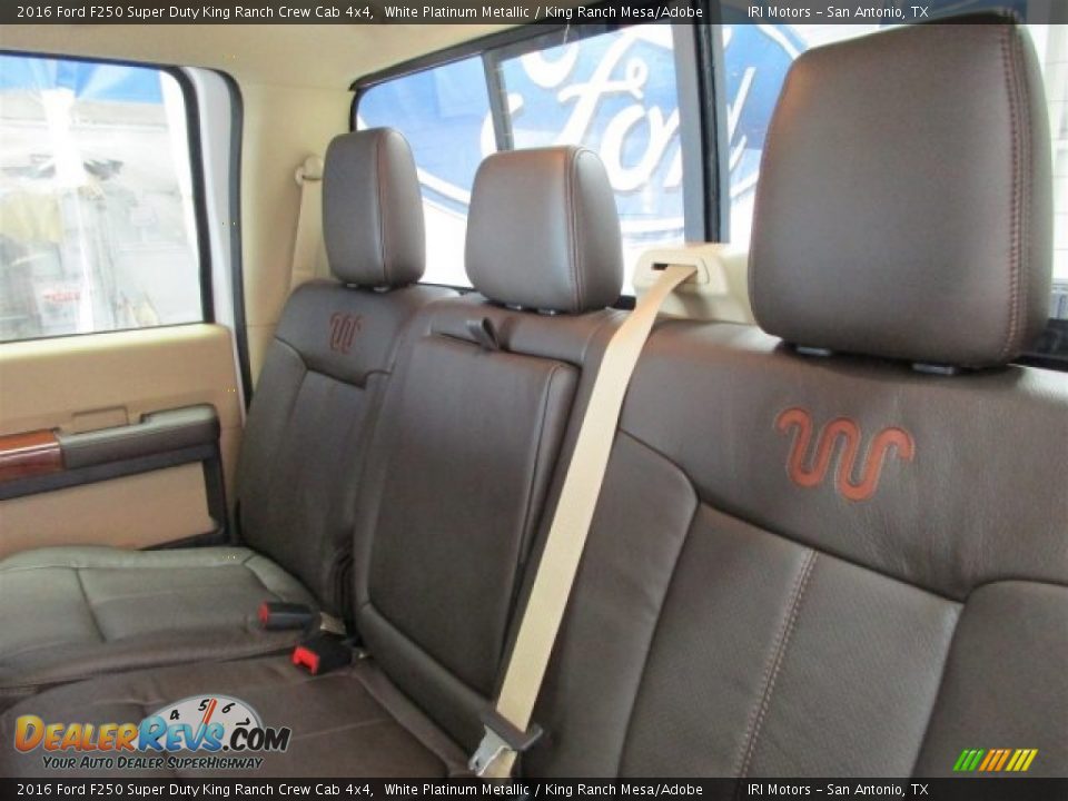 2016 Ford F250 Super Duty King Ranch Crew Cab 4x4 White Platinum Metallic / King Ranch Mesa/Adobe Photo #10