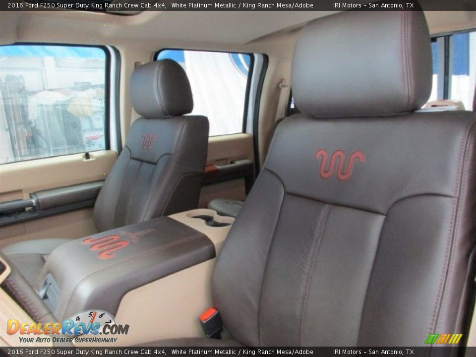 2016 Ford F250 Super Duty King Ranch Crew Cab 4x4 White Platinum Metallic / King Ranch Mesa/Adobe Photo #11