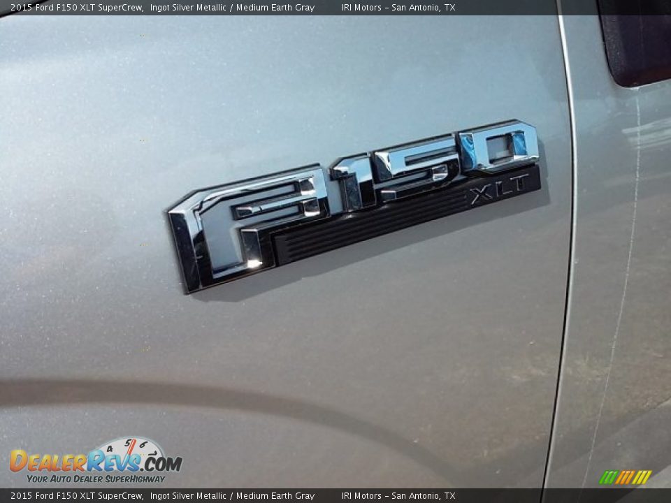 2015 Ford F150 XLT SuperCrew Ingot Silver Metallic / Medium Earth Gray Photo #7