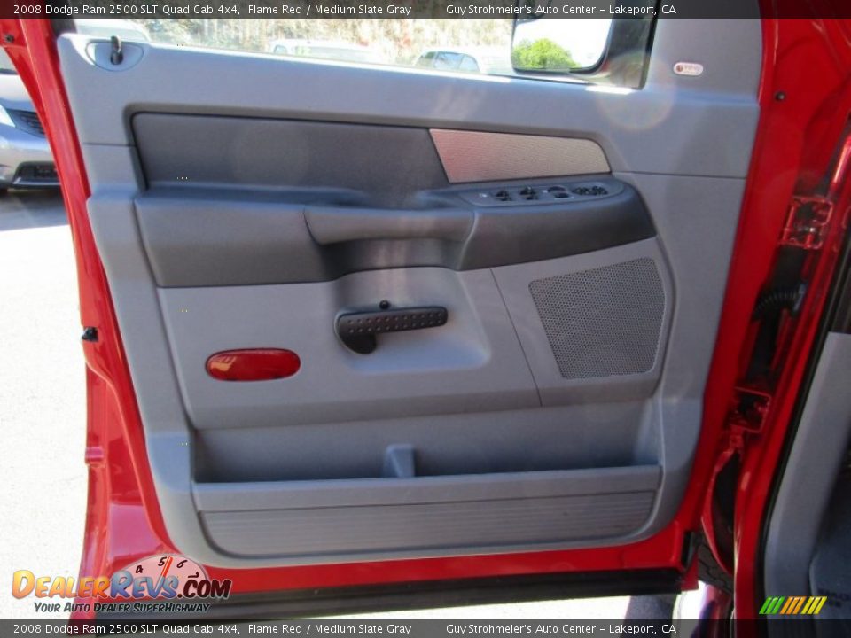 2008 Dodge Ram 2500 SLT Quad Cab 4x4 Flame Red / Medium Slate Gray Photo #9