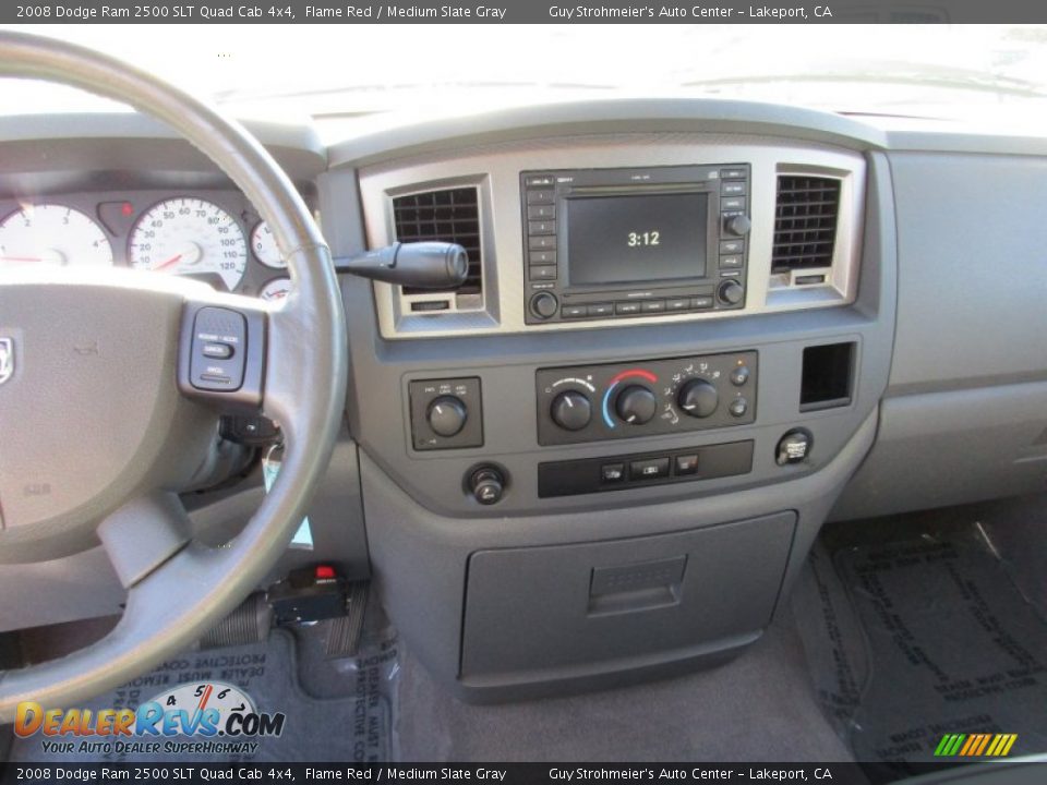 2008 Dodge Ram 2500 SLT Quad Cab 4x4 Flame Red / Medium Slate Gray Photo #14