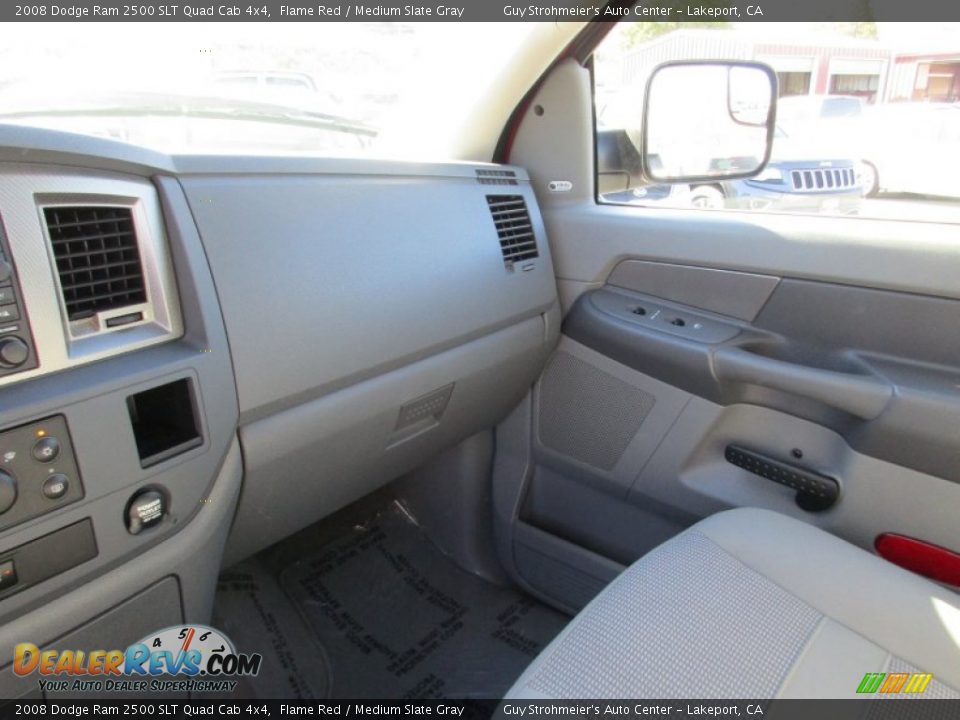 2008 Dodge Ram 2500 SLT Quad Cab 4x4 Flame Red / Medium Slate Gray Photo #15