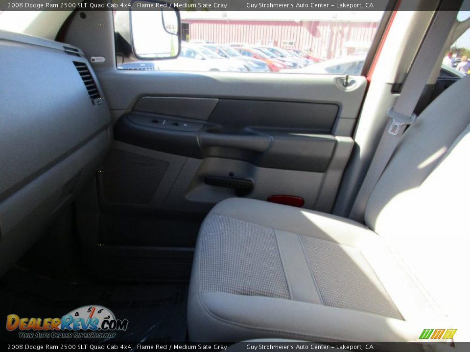 2008 Dodge Ram 2500 SLT Quad Cab 4x4 Flame Red / Medium Slate Gray Photo #16
