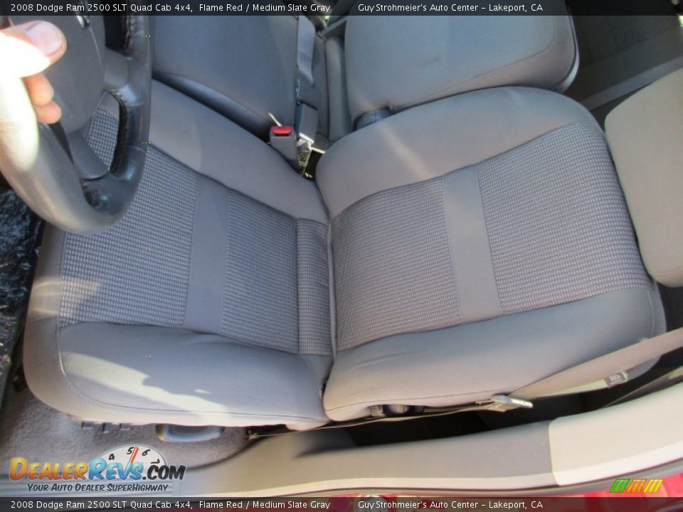 2008 Dodge Ram 2500 SLT Quad Cab 4x4 Flame Red / Medium Slate Gray Photo #19
