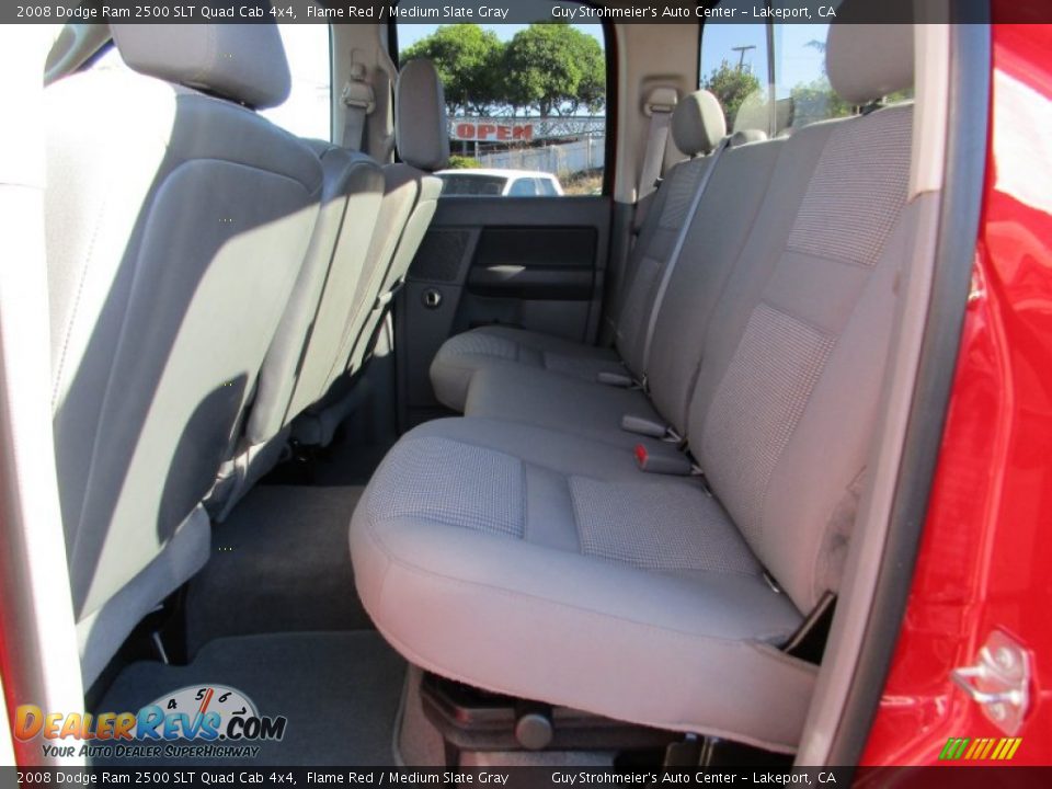 2008 Dodge Ram 2500 SLT Quad Cab 4x4 Flame Red / Medium Slate Gray Photo #21