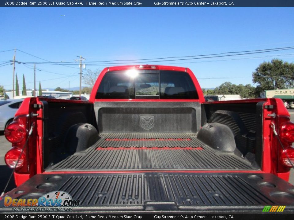 2008 Dodge Ram 2500 SLT Quad Cab 4x4 Flame Red / Medium Slate Gray Photo #23