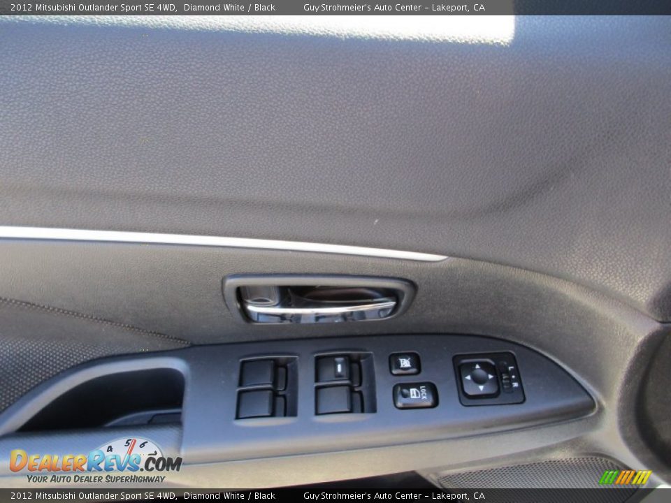2012 Mitsubishi Outlander Sport SE 4WD Diamond White / Black Photo #10