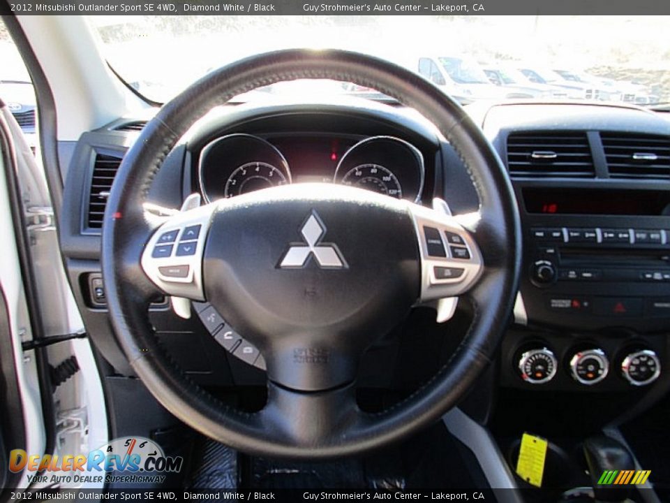 2012 Mitsubishi Outlander Sport SE 4WD Diamond White / Black Photo #13