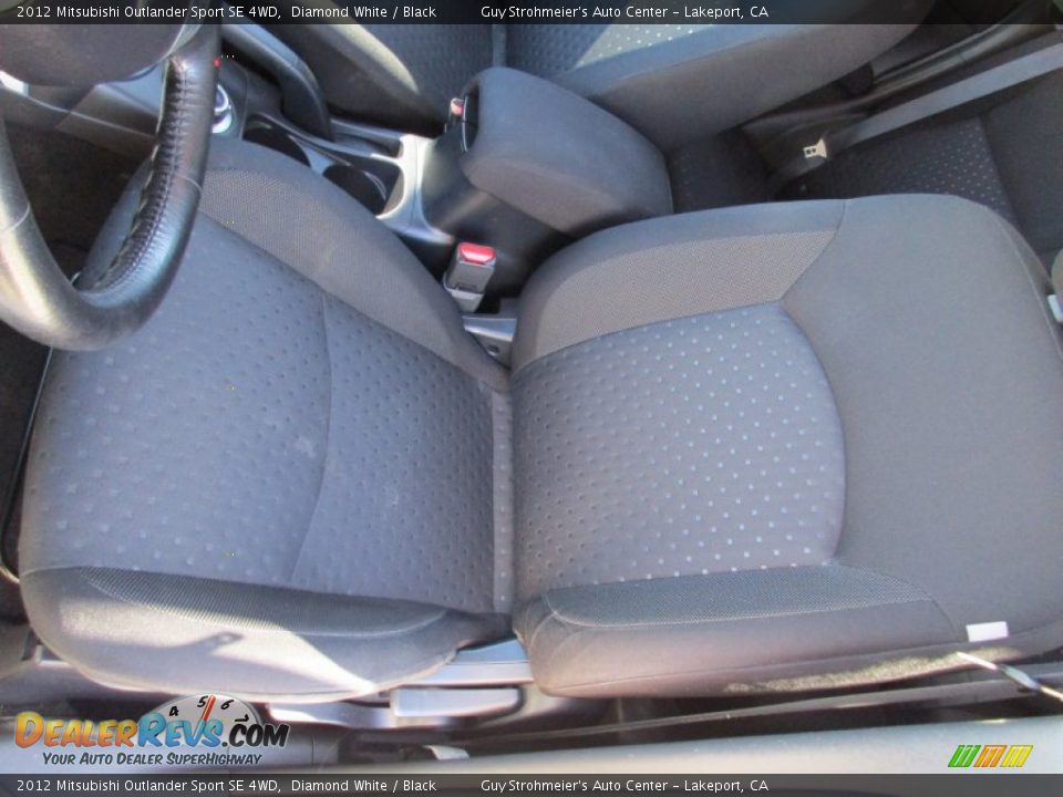 2012 Mitsubishi Outlander Sport SE 4WD Diamond White / Black Photo #19