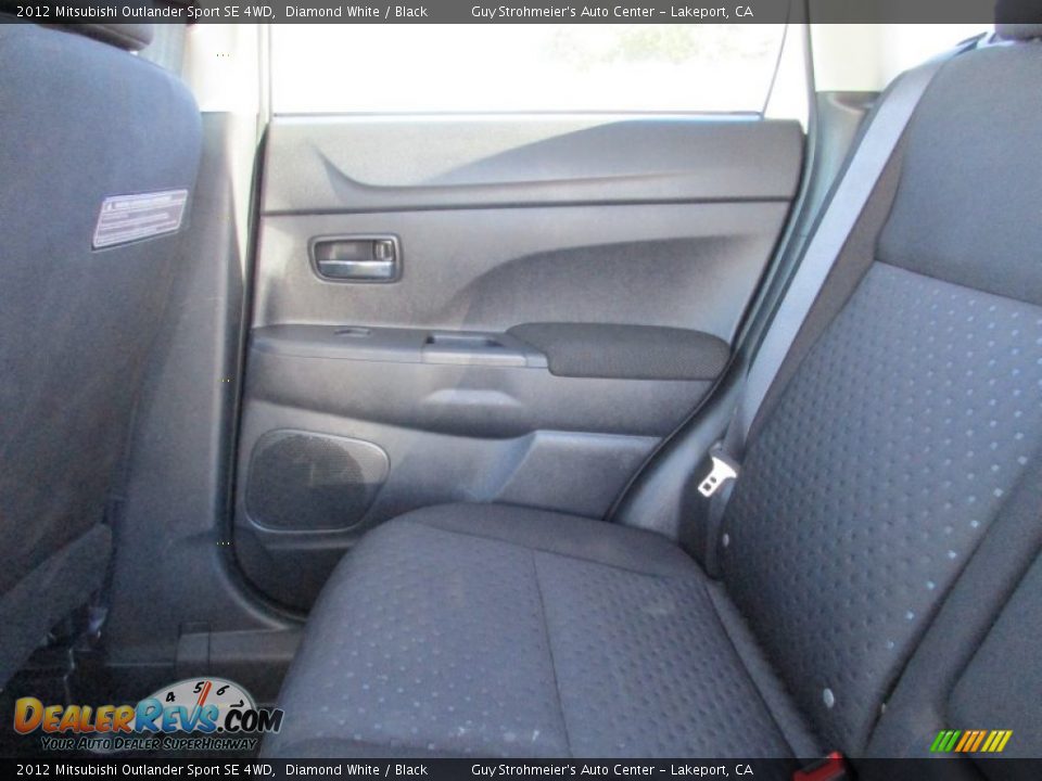 2012 Mitsubishi Outlander Sport SE 4WD Diamond White / Black Photo #21