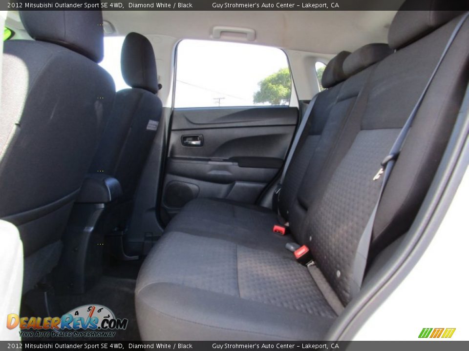 2012 Mitsubishi Outlander Sport SE 4WD Diamond White / Black Photo #22