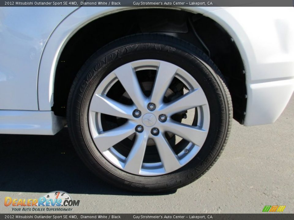2012 Mitsubishi Outlander Sport SE 4WD Diamond White / Black Photo #25