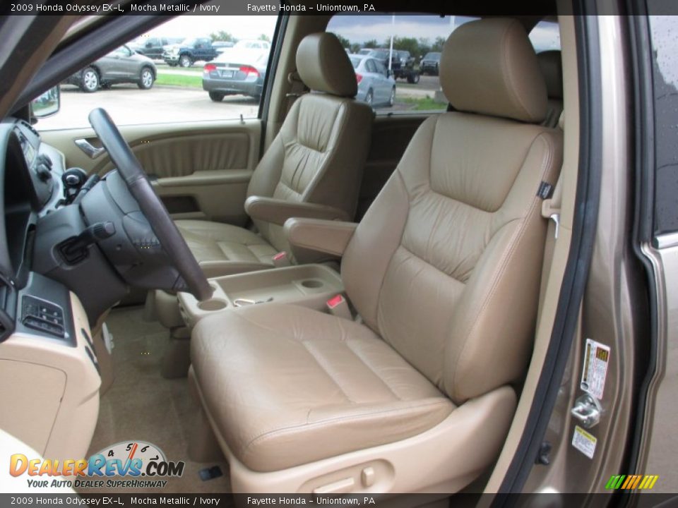 Ivory Interior - 2009 Honda Odyssey EX-L Photo #7