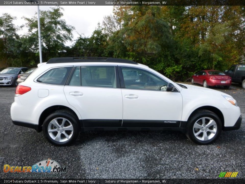2014 Subaru Outback 2.5i Premium Satin White Pearl / Ivory Photo #3