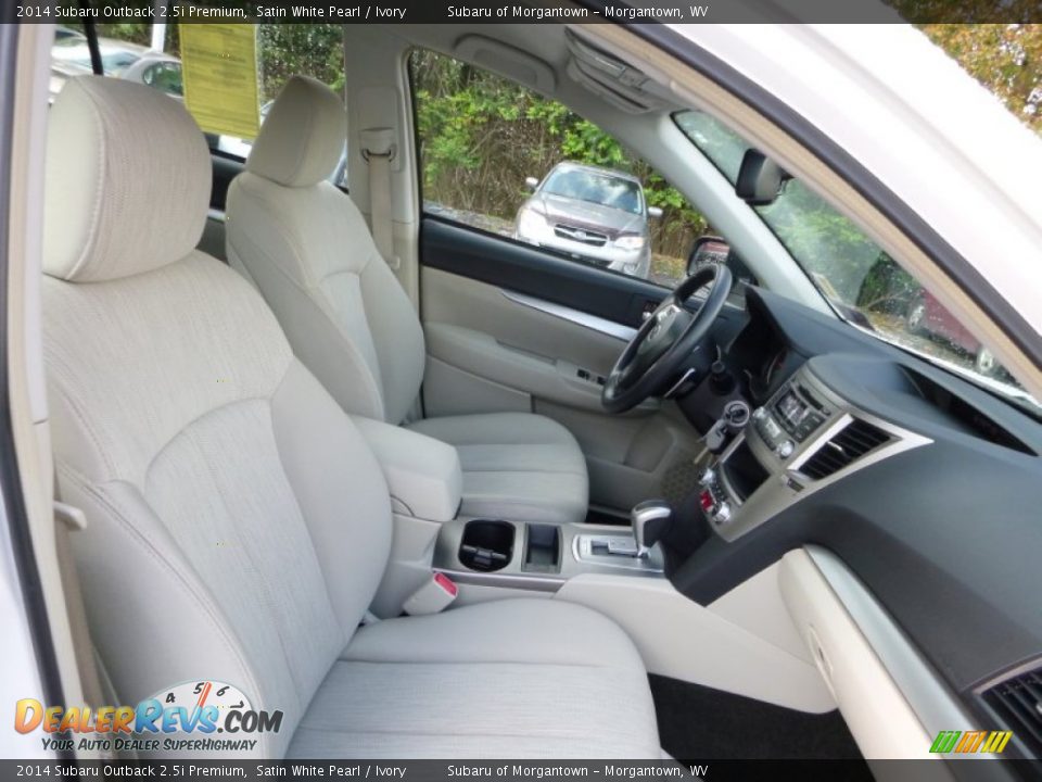 2014 Subaru Outback 2.5i Premium Satin White Pearl / Ivory Photo #4