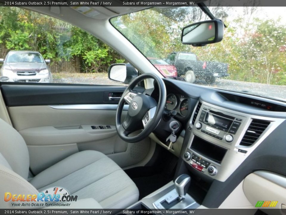 2014 Subaru Outback 2.5i Premium Satin White Pearl / Ivory Photo #5