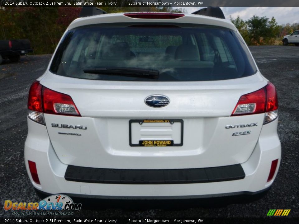 2014 Subaru Outback 2.5i Premium Satin White Pearl / Ivory Photo #8
