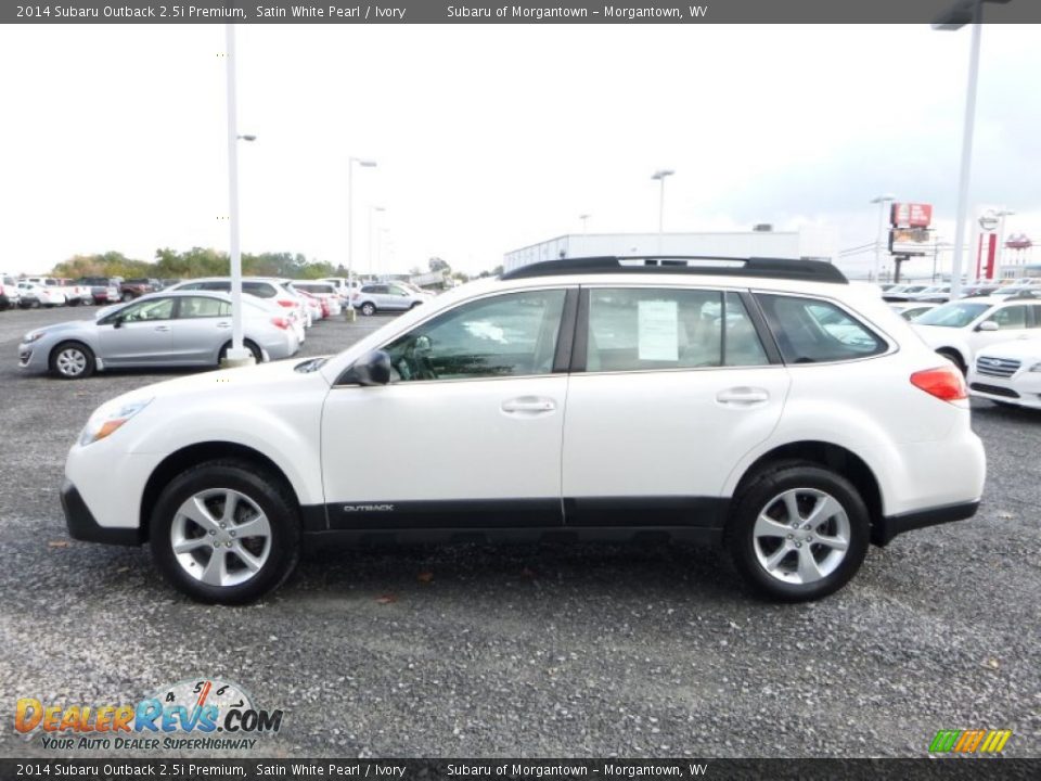 2014 Subaru Outback 2.5i Premium Satin White Pearl / Ivory Photo #11