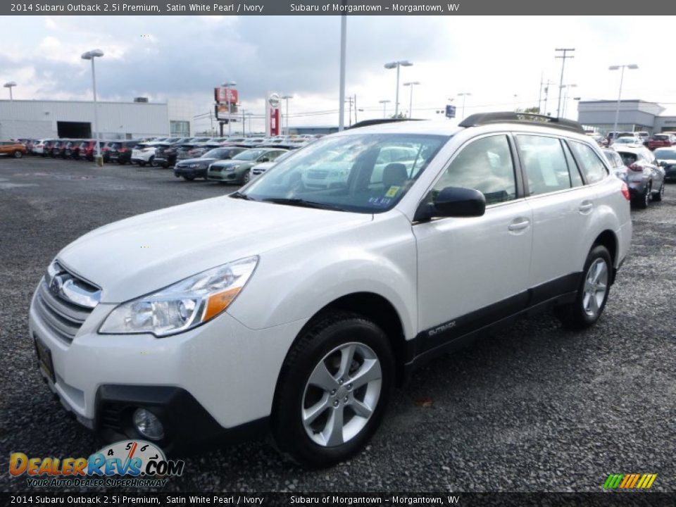 2014 Subaru Outback 2.5i Premium Satin White Pearl / Ivory Photo #12
