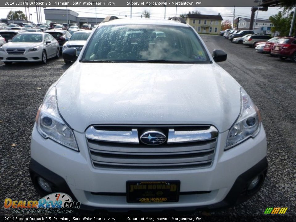 2014 Subaru Outback 2.5i Premium Satin White Pearl / Ivory Photo #13