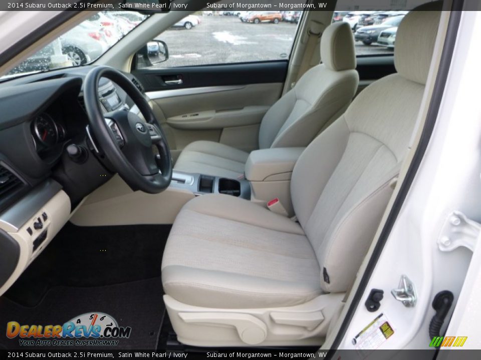 2014 Subaru Outback 2.5i Premium Satin White Pearl / Ivory Photo #14