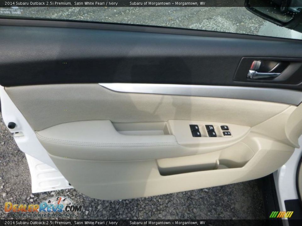 2014 Subaru Outback 2.5i Premium Satin White Pearl / Ivory Photo #15